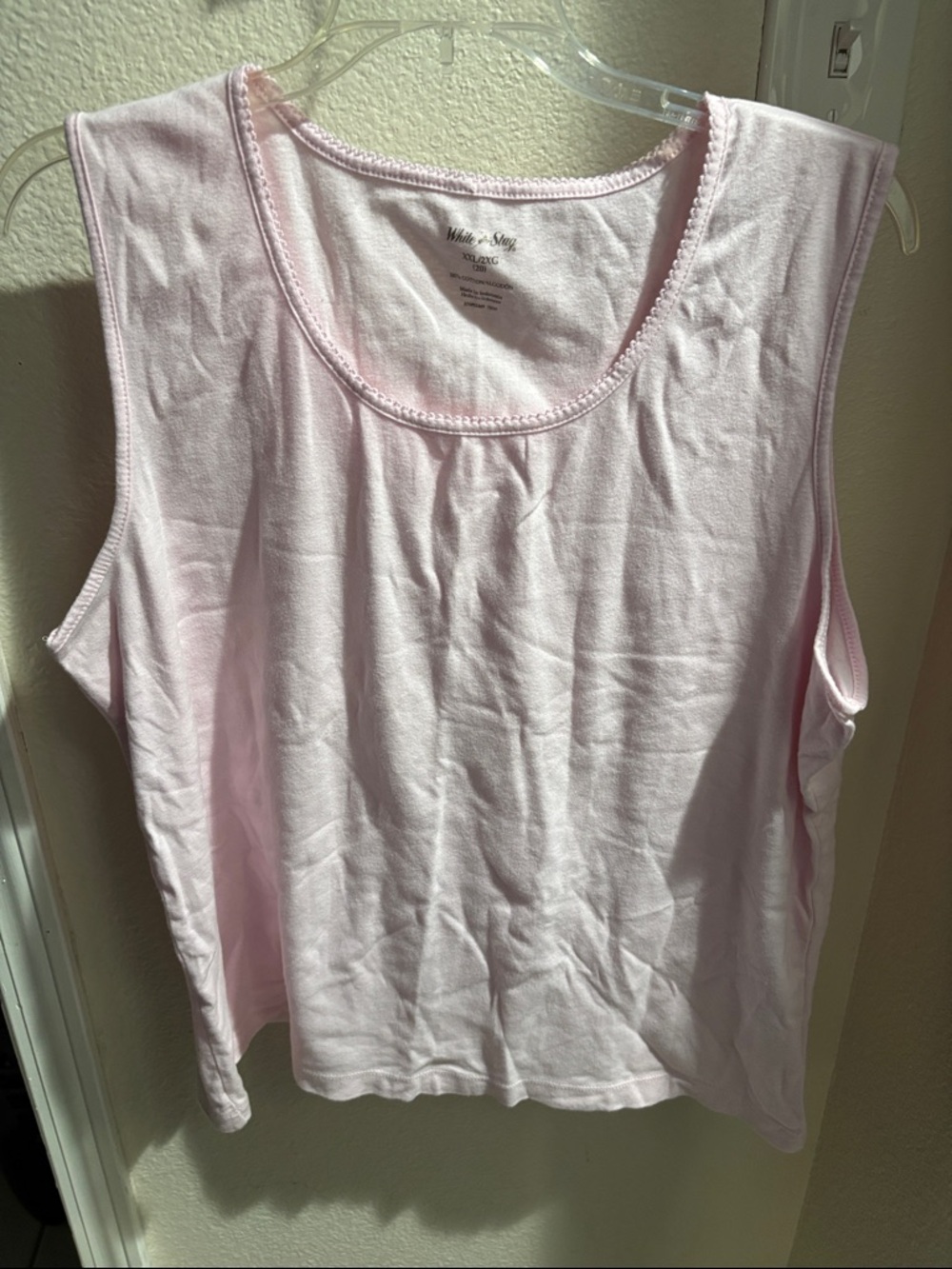 White Stag Light Pink Scoop Neck Tank Top XXL